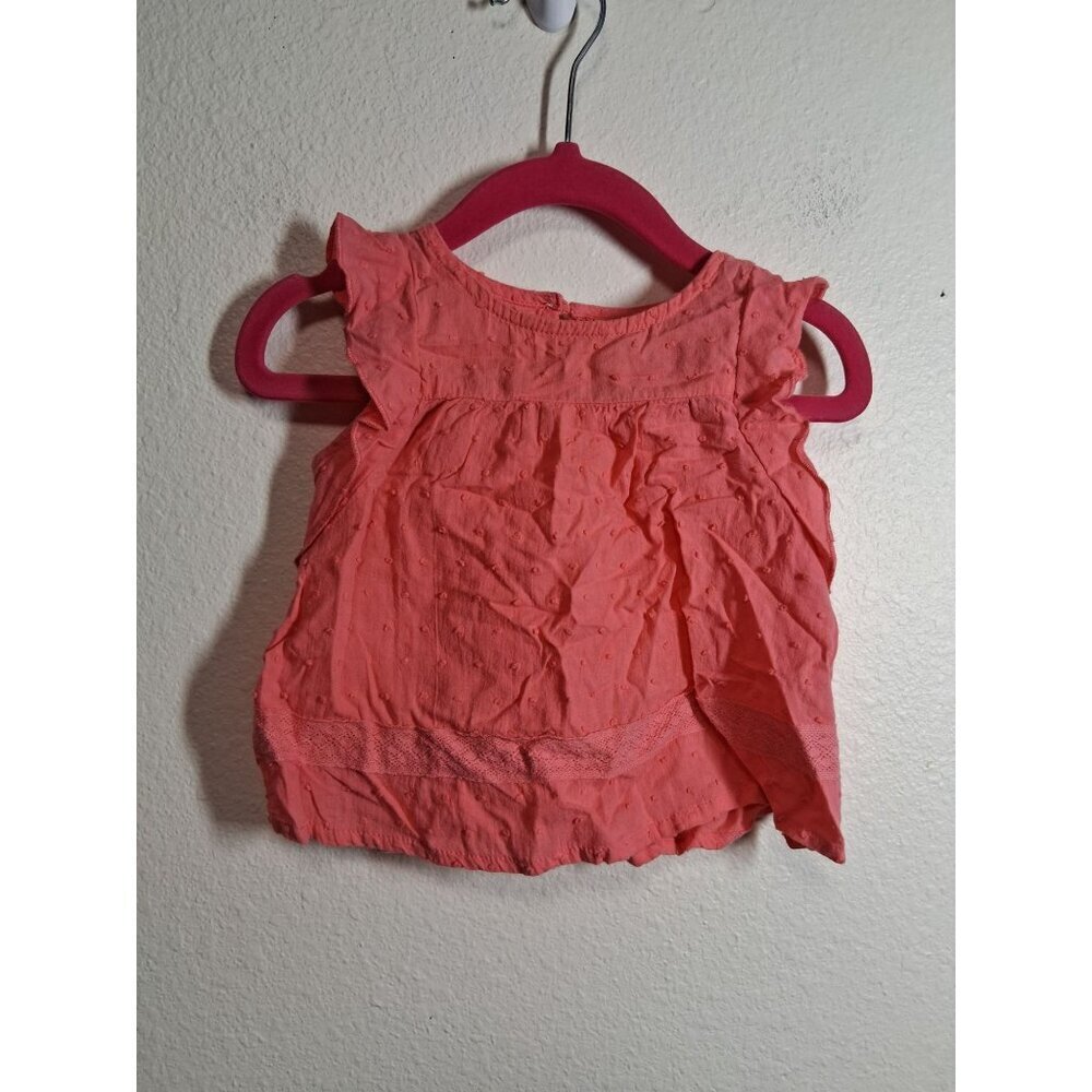 OshKosh Cotton Tank Top Summer Boho Casual Baby Girls 6 months Pink
